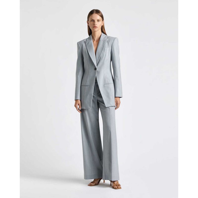 Cue European Wool Pinstripe Pant image number 3